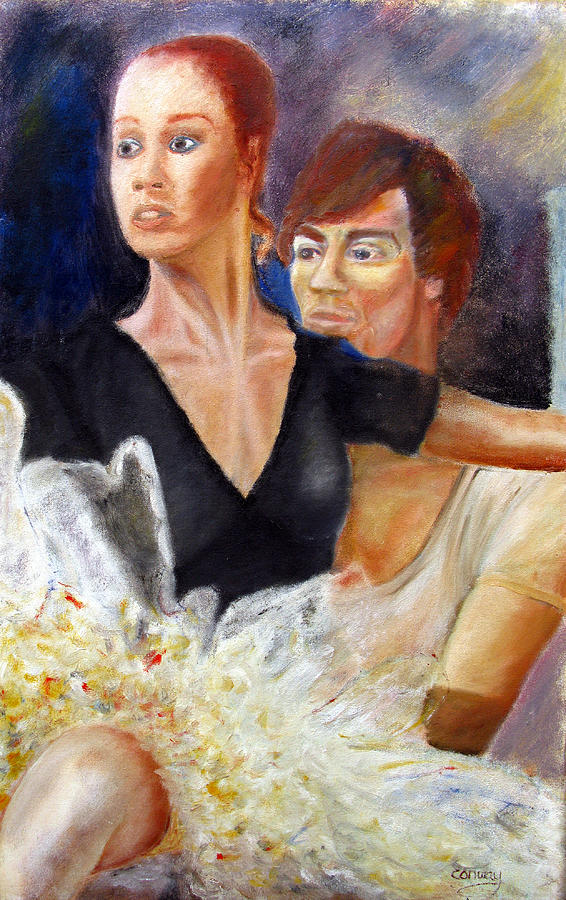 Ballet Painting - Ballet Dancers rehearse for La Bayadere by Tom Conway Ballet Painting - Ballet Dancers rehearse for La Bayadere by Tom Conway