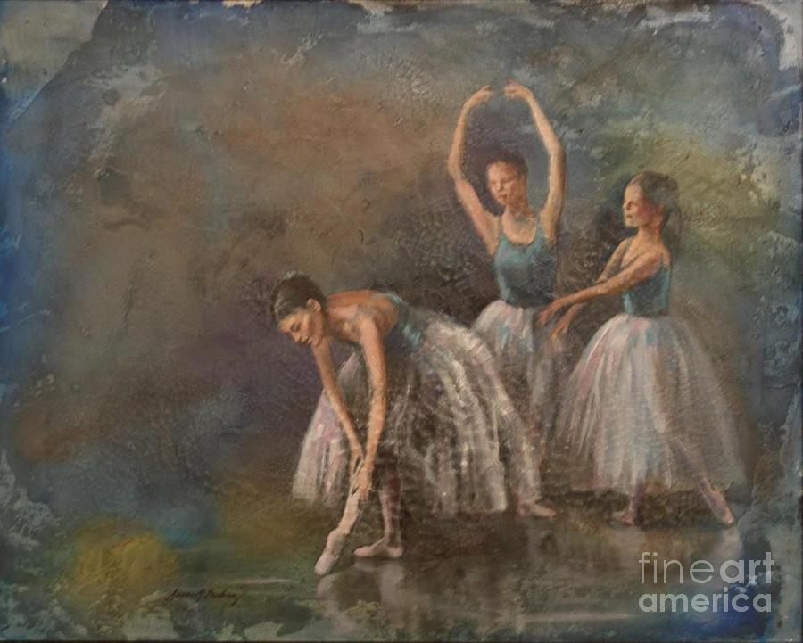Ballet Dancers Painting by Susan Bradbury