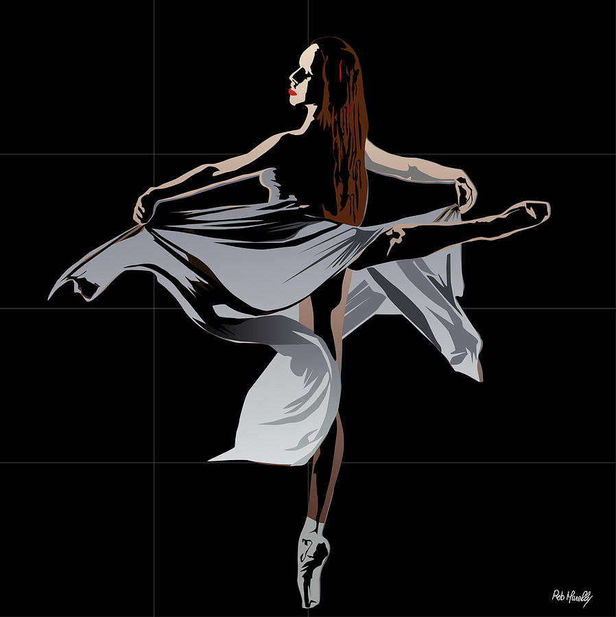Dancers Painting - Ballet Giselle by Roby Marelly