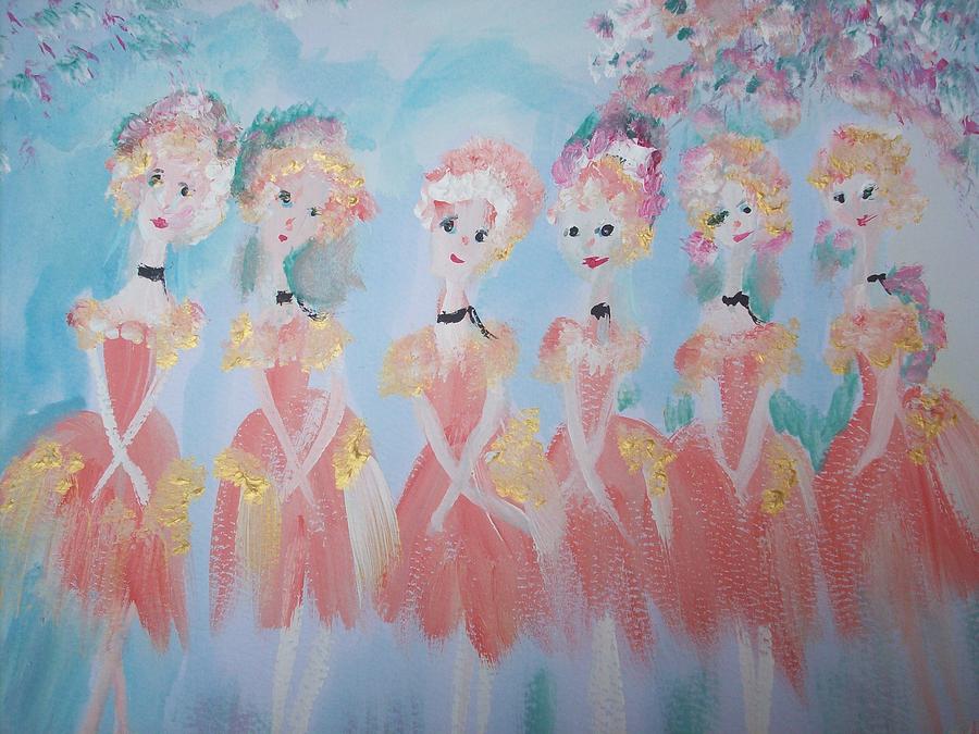 Ballet Group Painting by Judith Desrosiers
