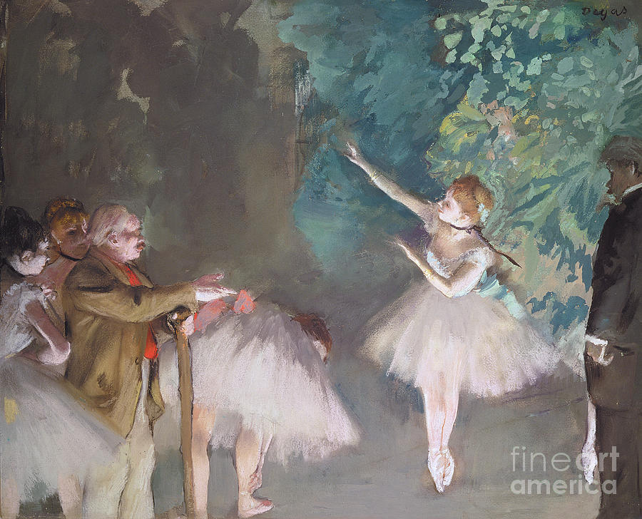 Ballet rehearsal Painting by Edgar Degas