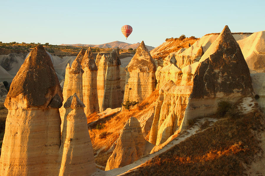 Turkey Photograph - Balloon at Sunrise by Carole-Anne Fooks