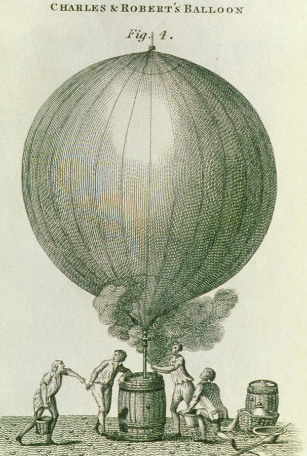 Balloon Being Filled With Hydrogen Photograph by George Bernard/science Photo Library