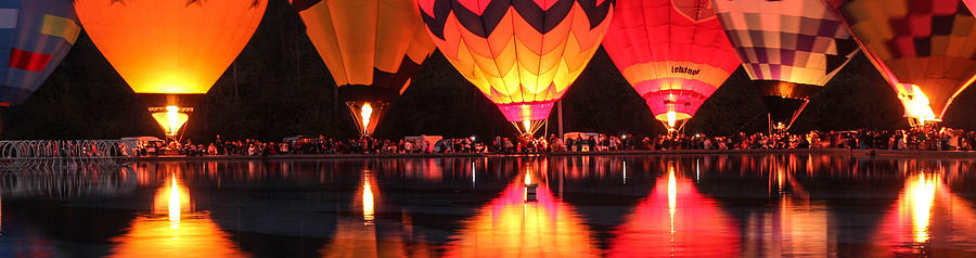 Balloon Glow Photograph by Cathy Donohoue