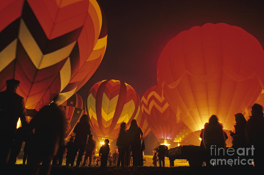 Balloon glow Photograph by Jim Corwin