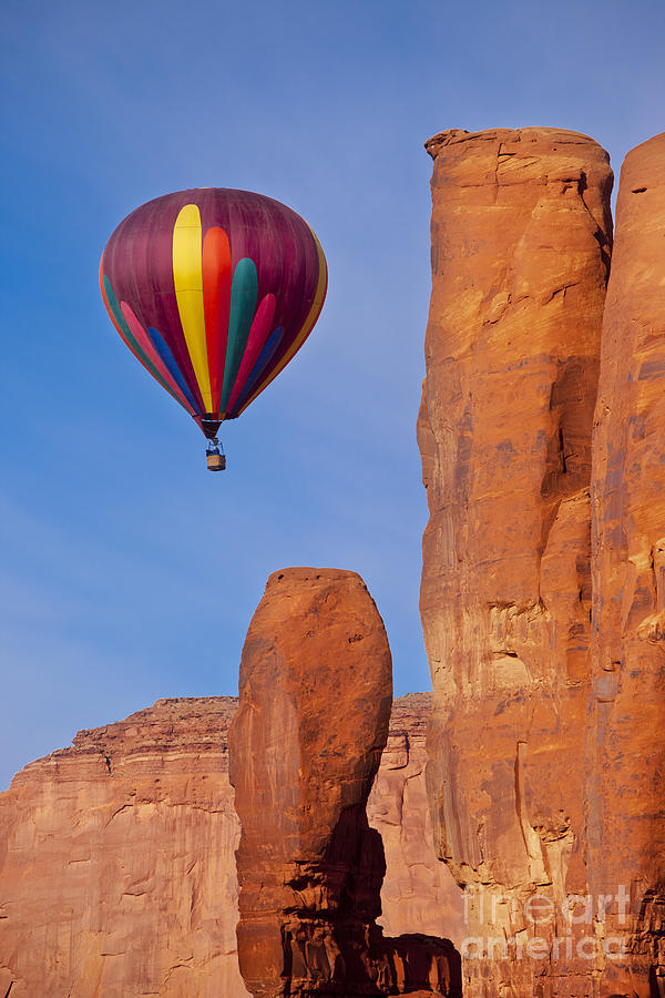 Balloon in Monument Valley Photograph by Brian Jannsen