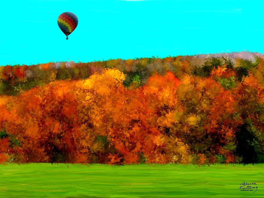 Balloon in the Autumn Breeze Painting by Bruce Nutting