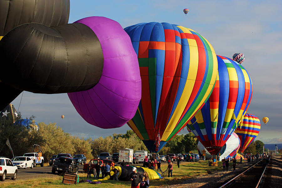 Balloon Landing Photograph by Daniel Woodrum