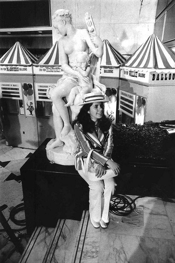 Balloon machines in lobby of Fontainebleau Hotel Miami Beach Florida 1972 Photograph by David Lee Guss