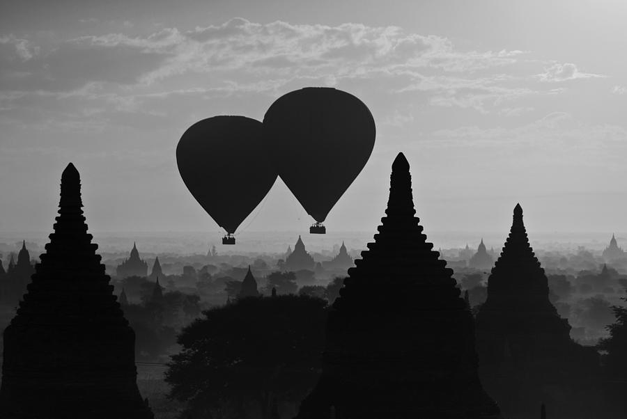 Balloon Over Bagan Photograph by Jason KS Leung