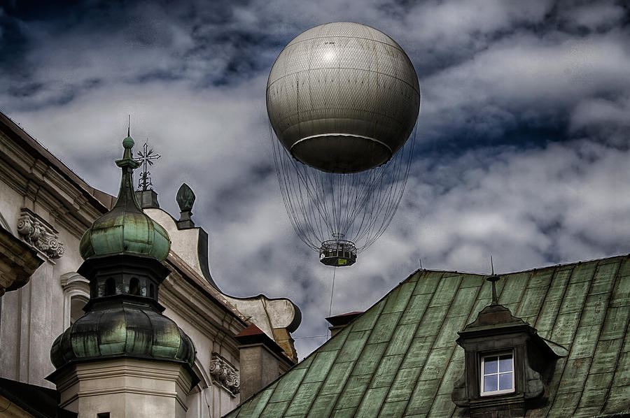Balloon Over Krakow Photograph by Robert Woodward