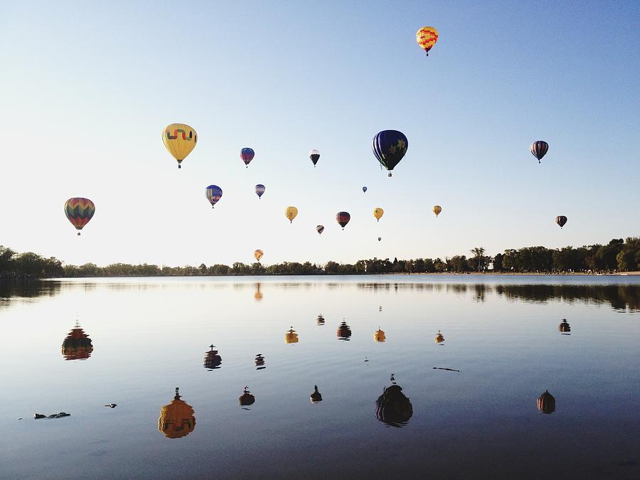 Balloon Reflections Photograph by Kevin Russ