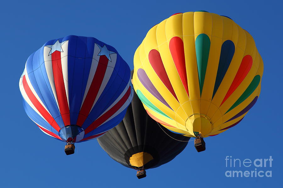 Balloon Trio Photograph by Bill Singleton