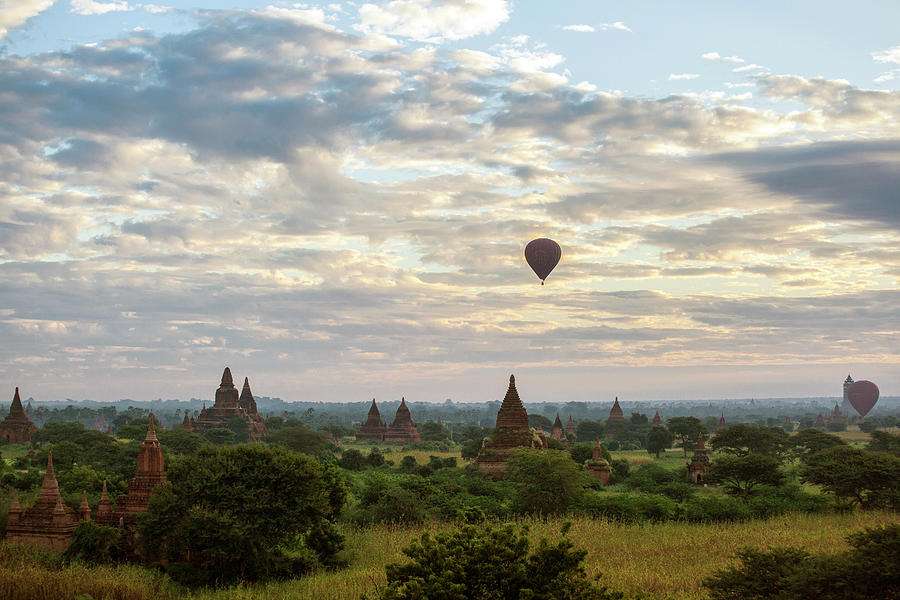 Balloon Trip Of Bagan Photograph by By Alex Ma Wei