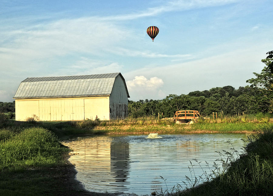 Balloons And Barns Photograph by Lara Ellis