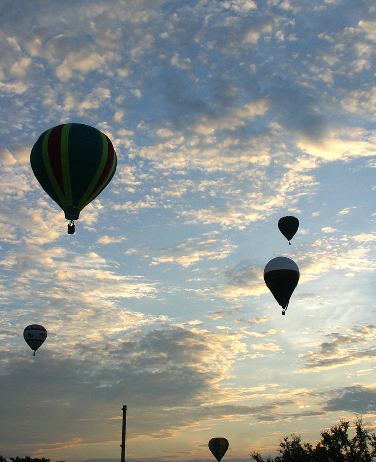 Balloons At Sunrise Photograph