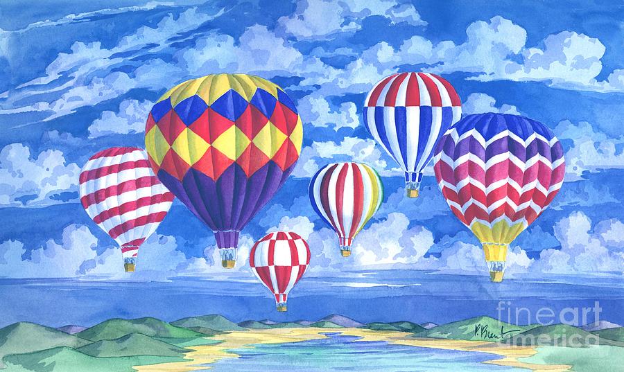 Landscape Painting - Balloons I by Paul Brent