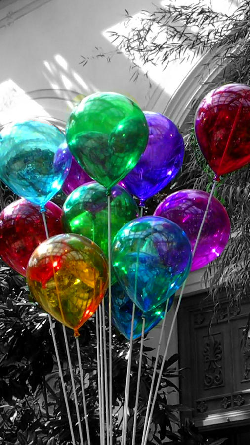 Balloons in Color Photograph by Marisela Mungia