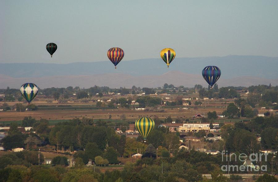 Balloons over the Valley Photograph by Charles Robinson
