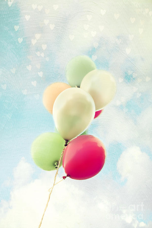 Balloon Photograph - Balloons by Sylvia Cook