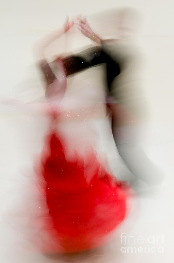 Ballroom dancers abstract Photograph by Oscar Gutierrez