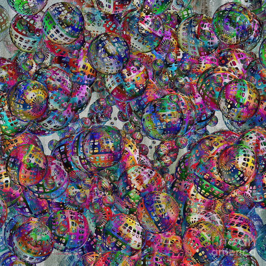 Balls of Color Digital Art by Deborah Benoit