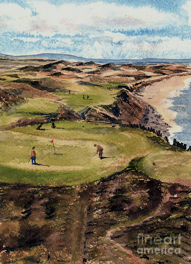 KERRY  Ballybunion G C Painting by Val Byrne
