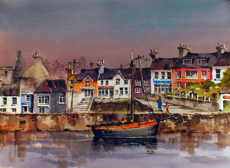 CORK Baltimore Dusk  Painting by Val Byrne