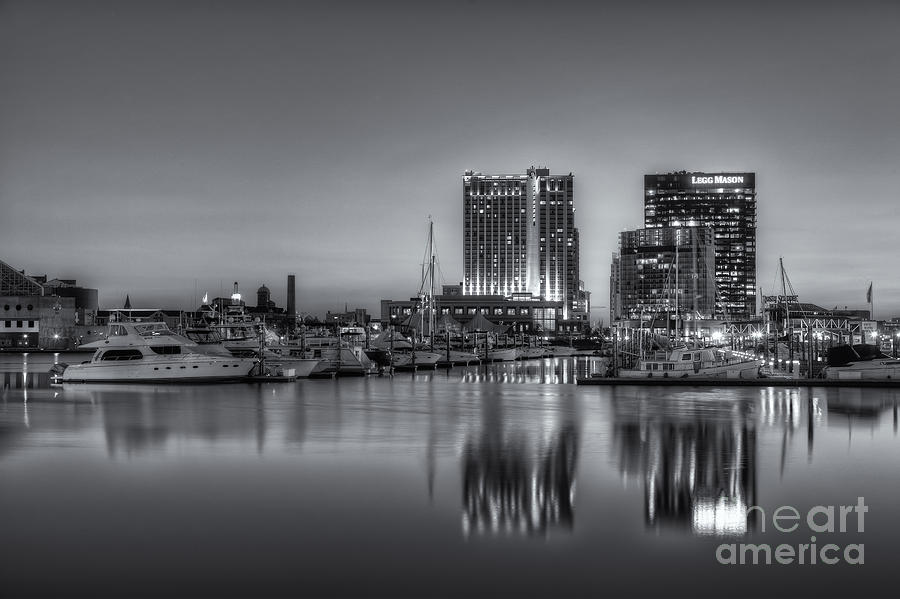 Baltimore Inner Harbor East Skyline at Dawn II Photograph by Clarence Holmes