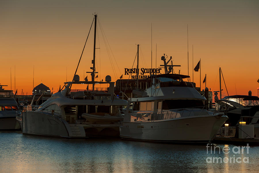 Baltimore Inner Harbor Marina at Dawn I Photograph by Clarence Holmes