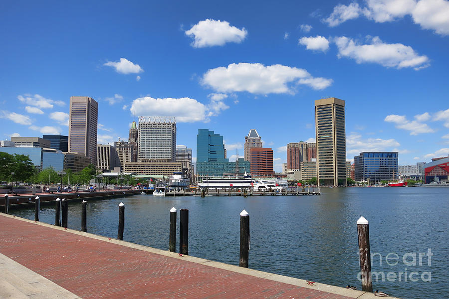 Baltimore Inner Harbor Photograph by Olivier Le Queinec