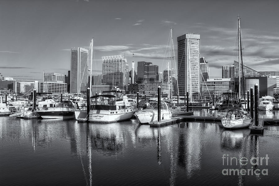 Baltimore Inner Harbor Skyline IV Photograph by Clarence Holmes
