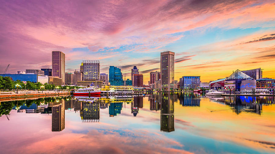 Baltimore, Maryland Skyline Photograph by Sean Pavone