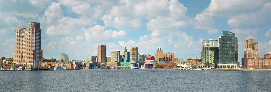 Baltimore Skyline And Inner Harbor Photograph by Greg Pease
