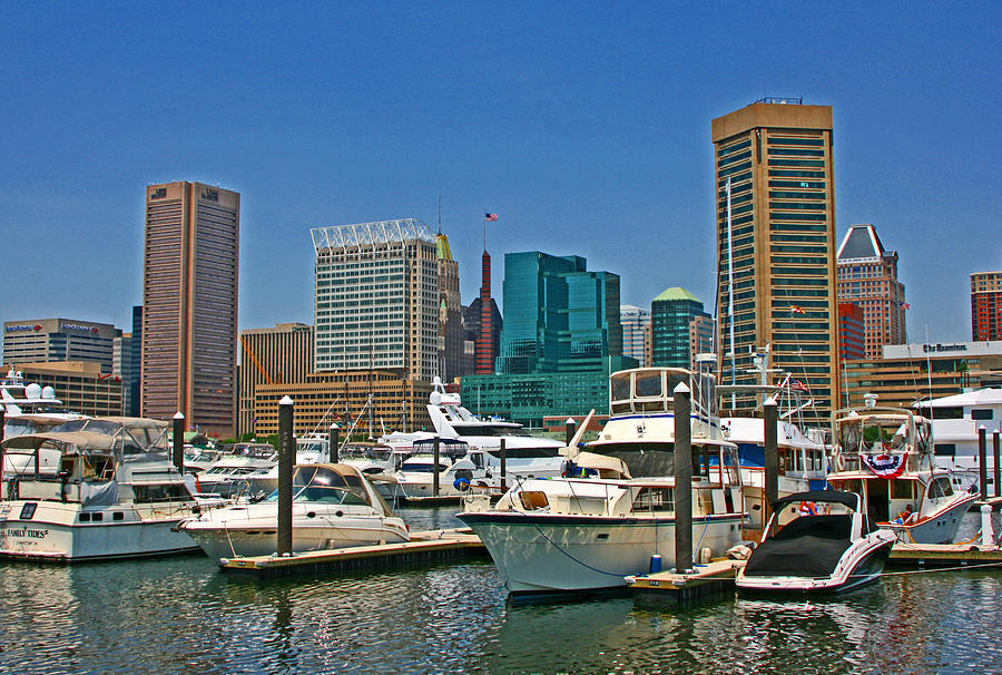 Baltimore Skyline Photograph by Andy Lawless
