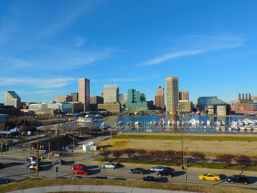 Baltimore Skyline from Federal Hill Photograph by Cityscape Photography ...