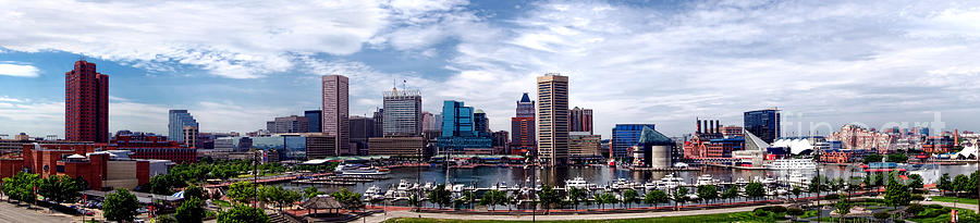 Baltimore Photograph - Baltimore Skyline - Generic by Olivier Le Queinec