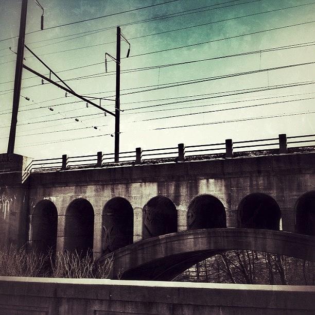 Arches Photograph - Baltimore Street Train Bridge by Artondra Hall
