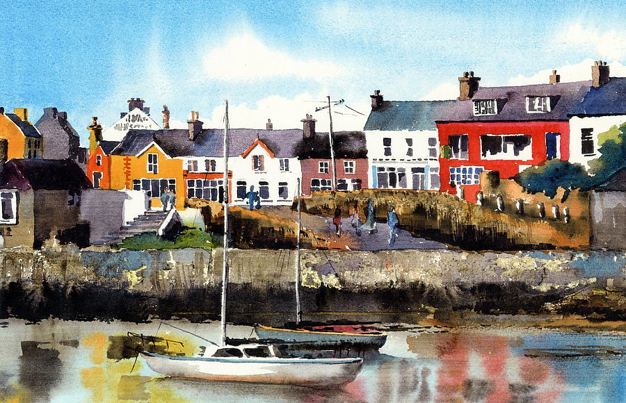 Baltimore  Yachts West Cork Painting by Val Byrne