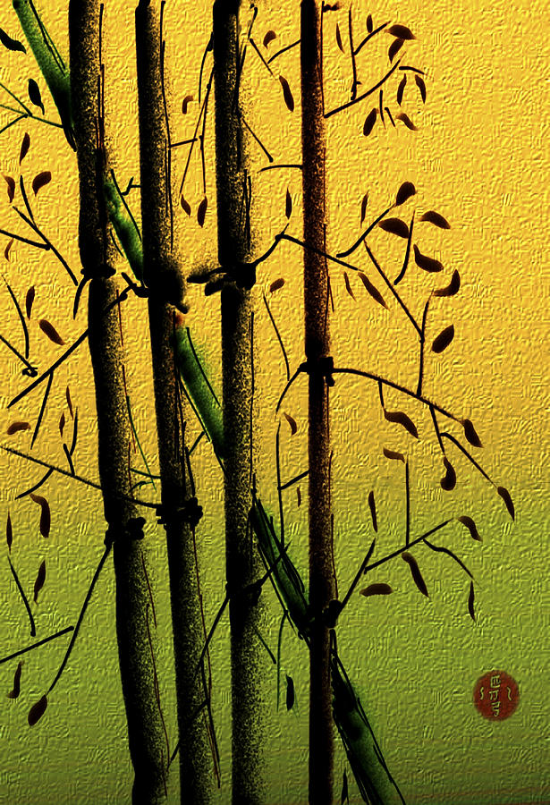 Bamboo 1 Digital Art by Dale Stillman
