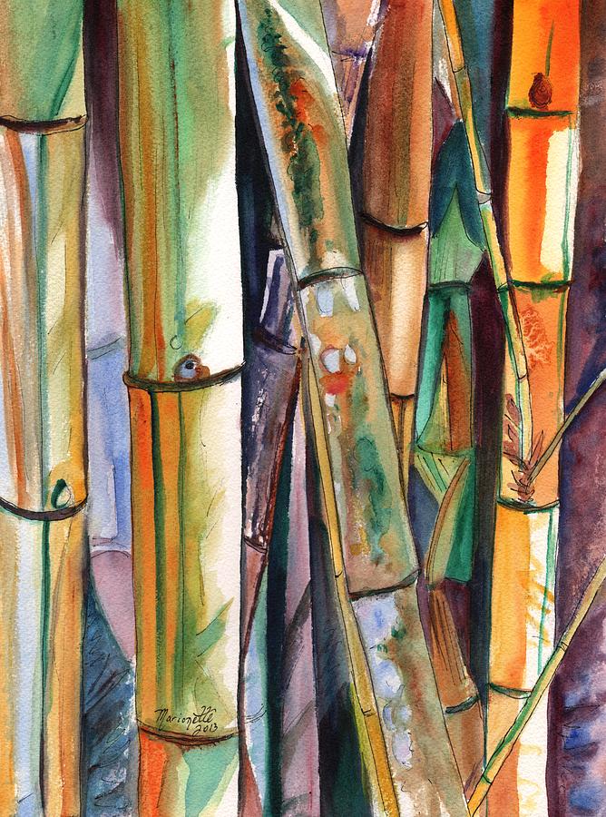 Bamboo Garden Painting by Marionette Taboniar