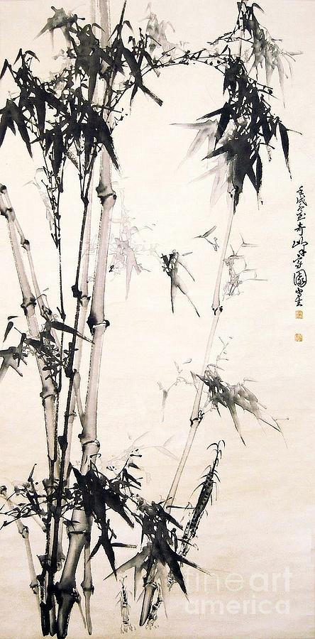 Bamboo Grove Painting by Thea Recuerdo