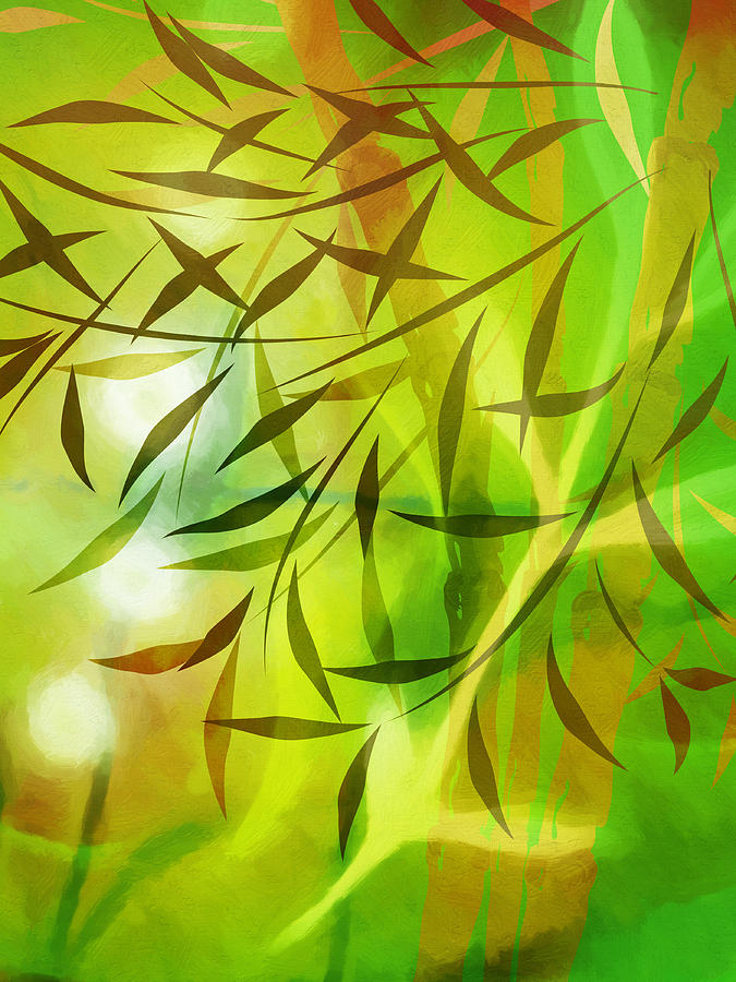 Bamboo Light Digital Art by Lutz Baar
