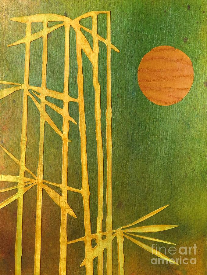 Bamboo Moon Painting by Desiree Paquette