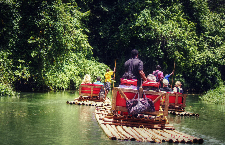 Bamboo River Rafting Photograph by Melanie Lankford Photography