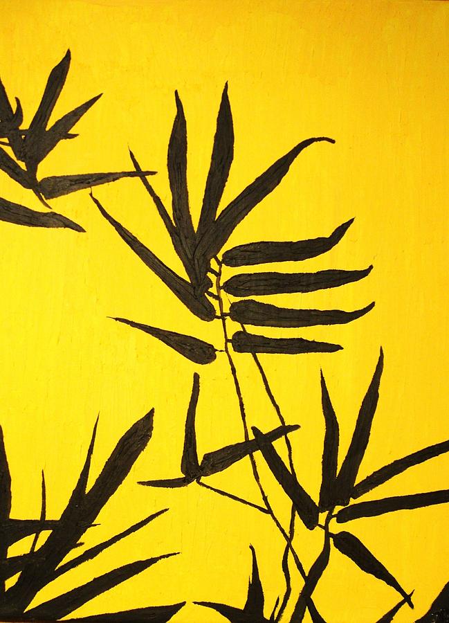 Summer Painting - Bamboo Silhouettes by J P