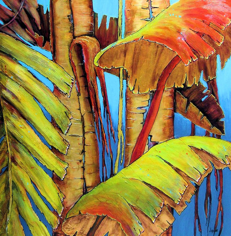 Jungle Painting - Banana Jungle by JAXINE Cummins