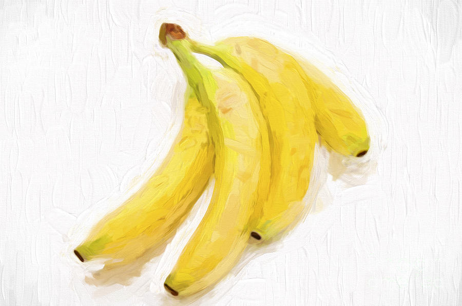 Painterly Bananas Mixed Media by Andee Design