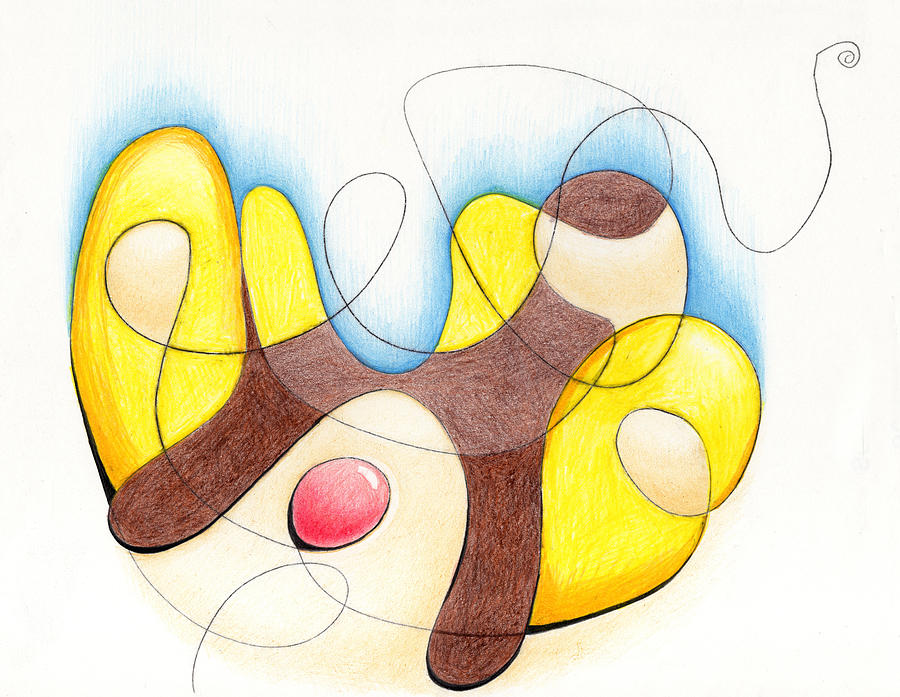 Banana Split Drawing by Ismael Cavazos