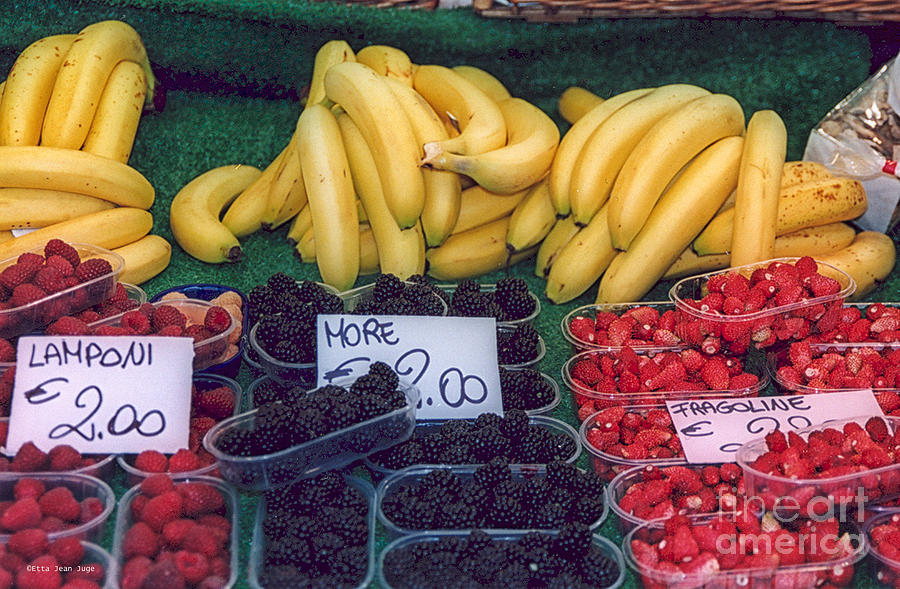 Bananas and Berries Photograph by Etta Jean Juge